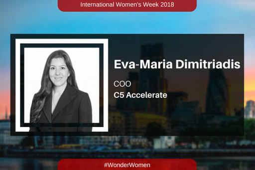 International Women Week Eva-Maria Dimitriadis COO of C5 Accelerate