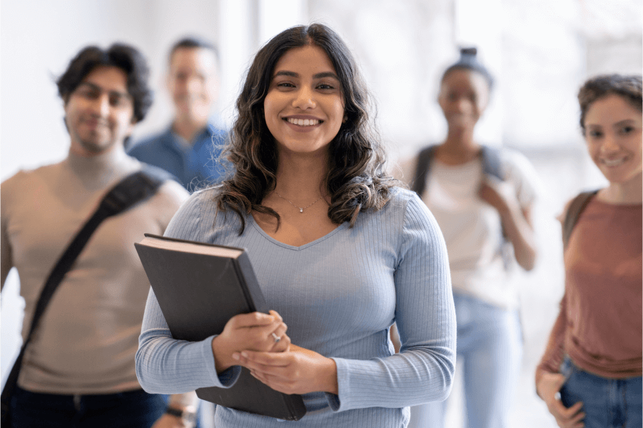 Image of students smiling