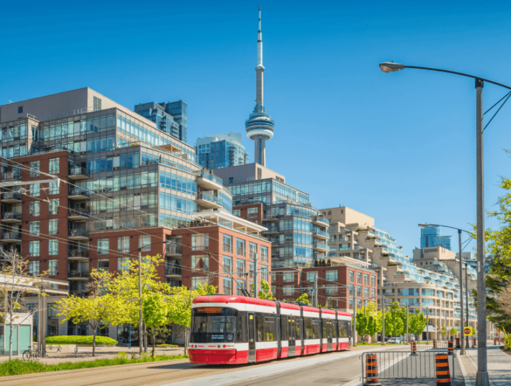 Image of Toronto City with CN Tower on the horizon