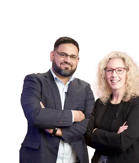 Image of Mahmood Khan and Jillian Couse