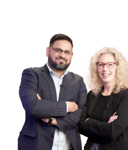 Image of Mahmood Khan and Jillian Couse