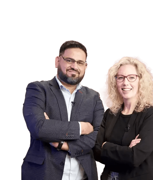Image of Mahmood Khan and Jillian Couse